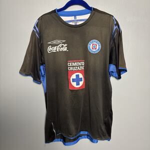 Vintage 2004 Cruz Azul Umbro Soccer Futball Jersey Kit Away XL